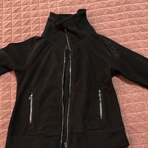 Calvin Klein Black High-Collar Jacket